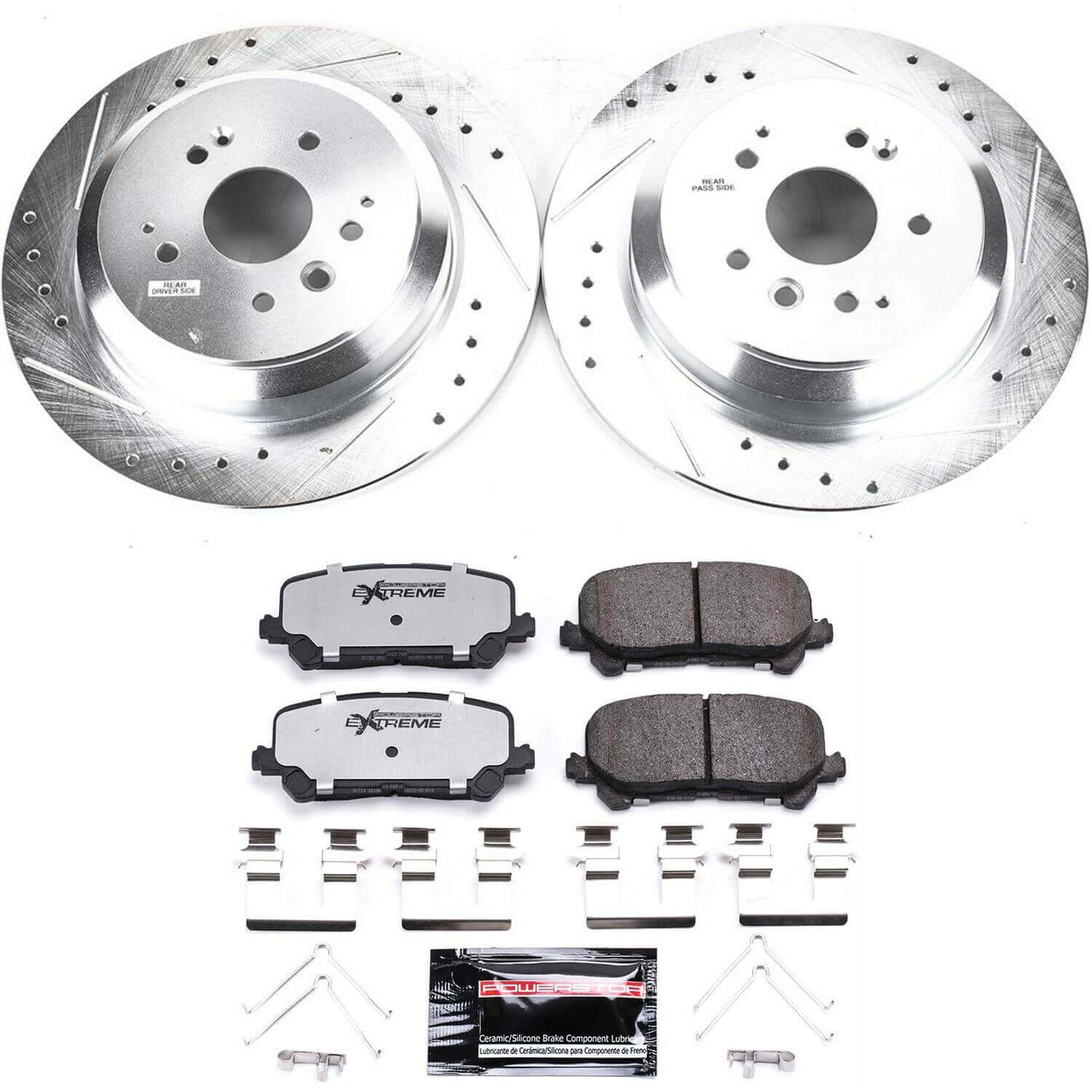 Power Stop K6953-36 Z36 Severe-Duty Truck And Tow 1-Click Rear Brake Kit for 2014-2016 Acura MDX product image