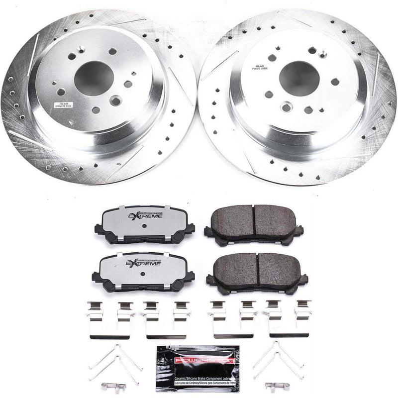 Power Stop K6953-36 Z36 Severe-Duty Truck And Tow 1-Click Rear Brake Kit for 2014-2016 Acura MDX product image