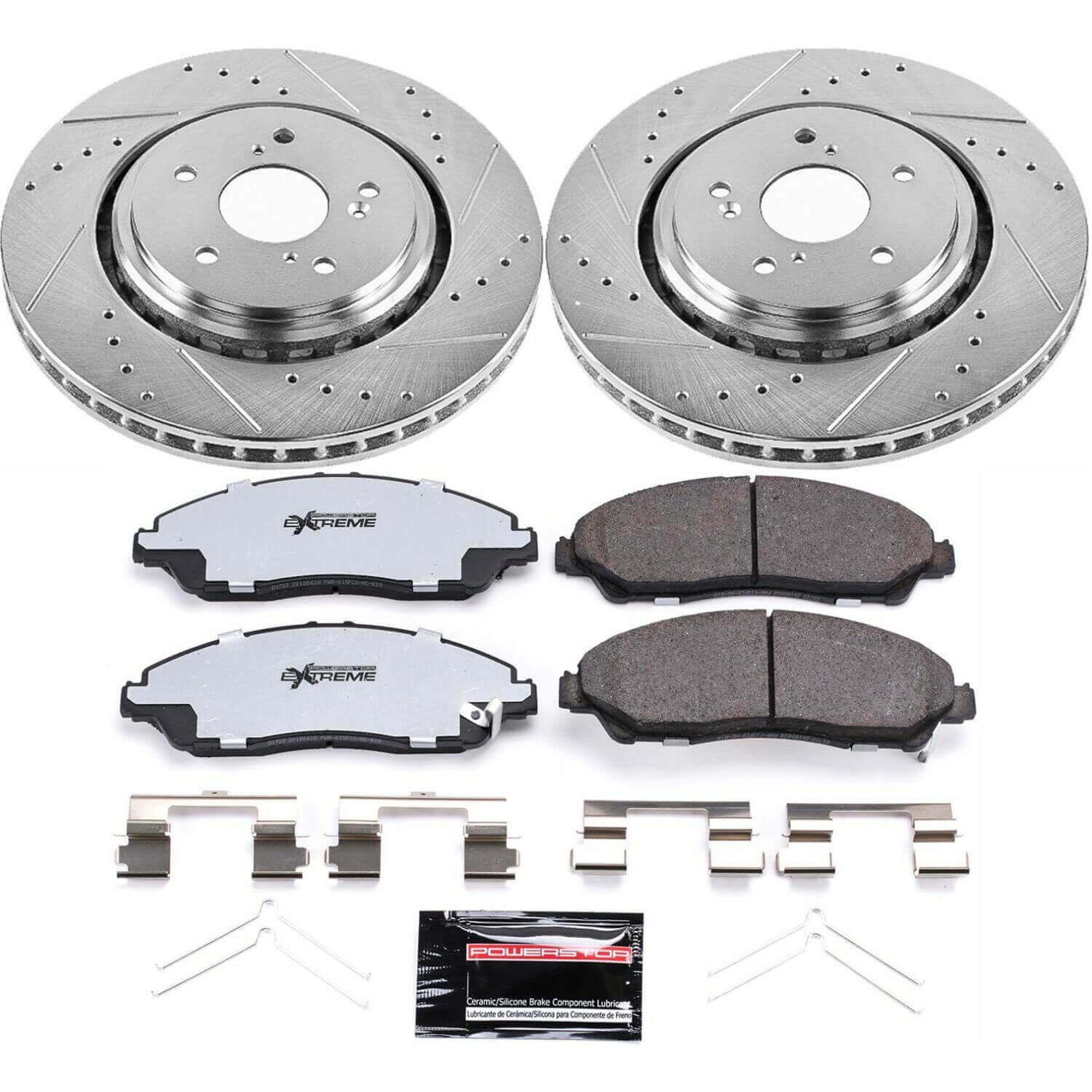 Power Stop K6957-36 Z36 Severe-Duty Truck And Tow 1-Click Front Brake Kit for 2014-2016 Acura MDX product image