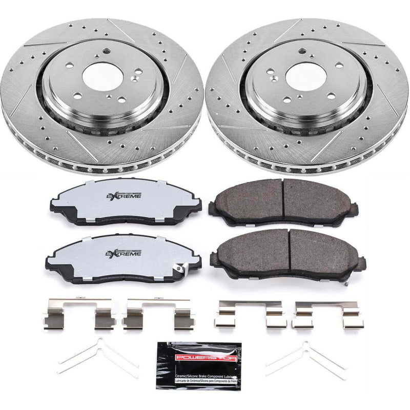 Power Stop K6957-36 Z36 Severe-Duty Truck And Tow 1-Click Front Brake Kit for 2014-2016 Acura MDX product image