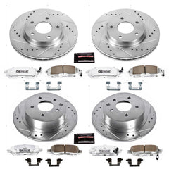 Power Stop K6960-26 Z26 Street Warrior 1-Click Front And Rear Brake Kit for 2013-2018 Nissan Sentra - product image