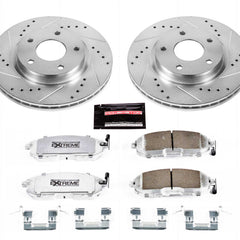 Power Stop K6961-26 Z26 Street Warrior 1-Click Drilled And Slotted Front Brake Kit for 2013-2019 Nissan Sentra product image