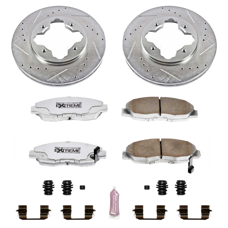 Power Stop K697-26 Z26 Extreme Street Warrior 1-Click Brake Kit (Front) for 1990-1997 Acura Cl product image