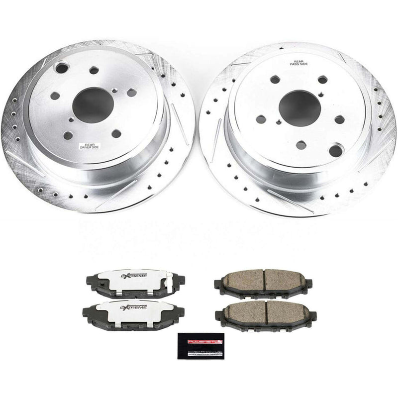 Power Stop K6977-26 Z26 Street Warrior 1-Click Rear Brake Kit for 2015-2021 Subaru Wrx product image