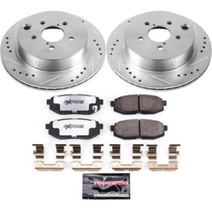 Power Stop K6978-26 Z26 Street Warrior 1-Click Rear Brake Kit for 2014-2018 Subaru Forester product image
