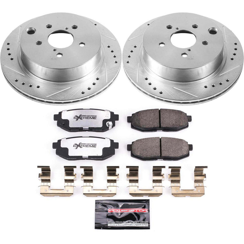 Power Stop K6978-26 Z26 Street Warrior 1-Click Rear Brake Kit for 2014-2018 Subaru Forester product image