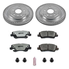 Power Stop K6991-26 Z26 Extreme Street Warrior 1-Click Brake Kit (Rear) for 2014-2019 Cadillac Cts product image