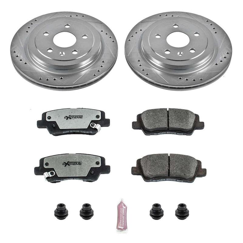 Power Stop K6991-26 Z26 Extreme Street Warrior 1-Click Brake Kit (Rear) for 2014-2019 Cadillac Cts product image