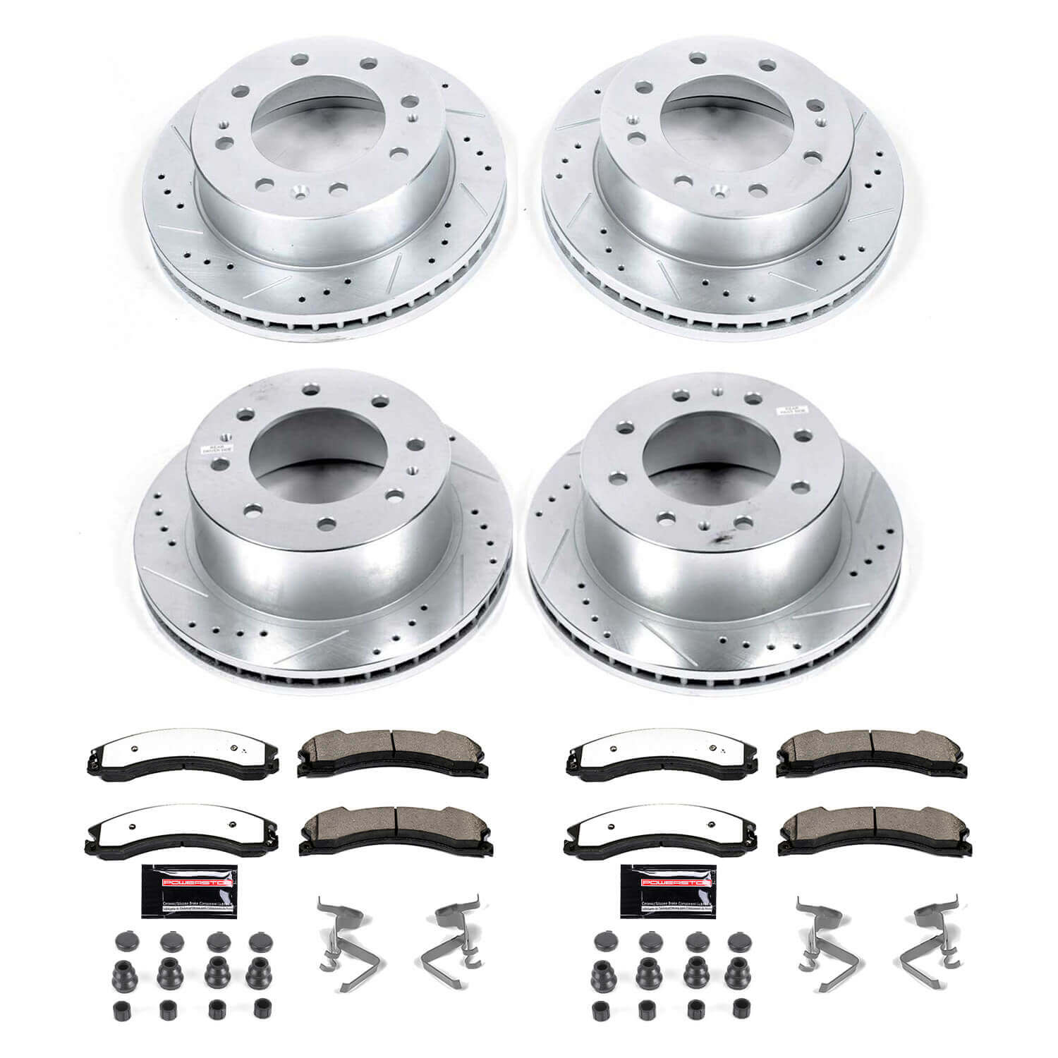 Power Stop K6992-36 Z36 Severe-Duty Truck And Tow 1-Click Brake Kit (Front And Rear) for 2015-2019 Chevrolet Silverado 2500 HD product image