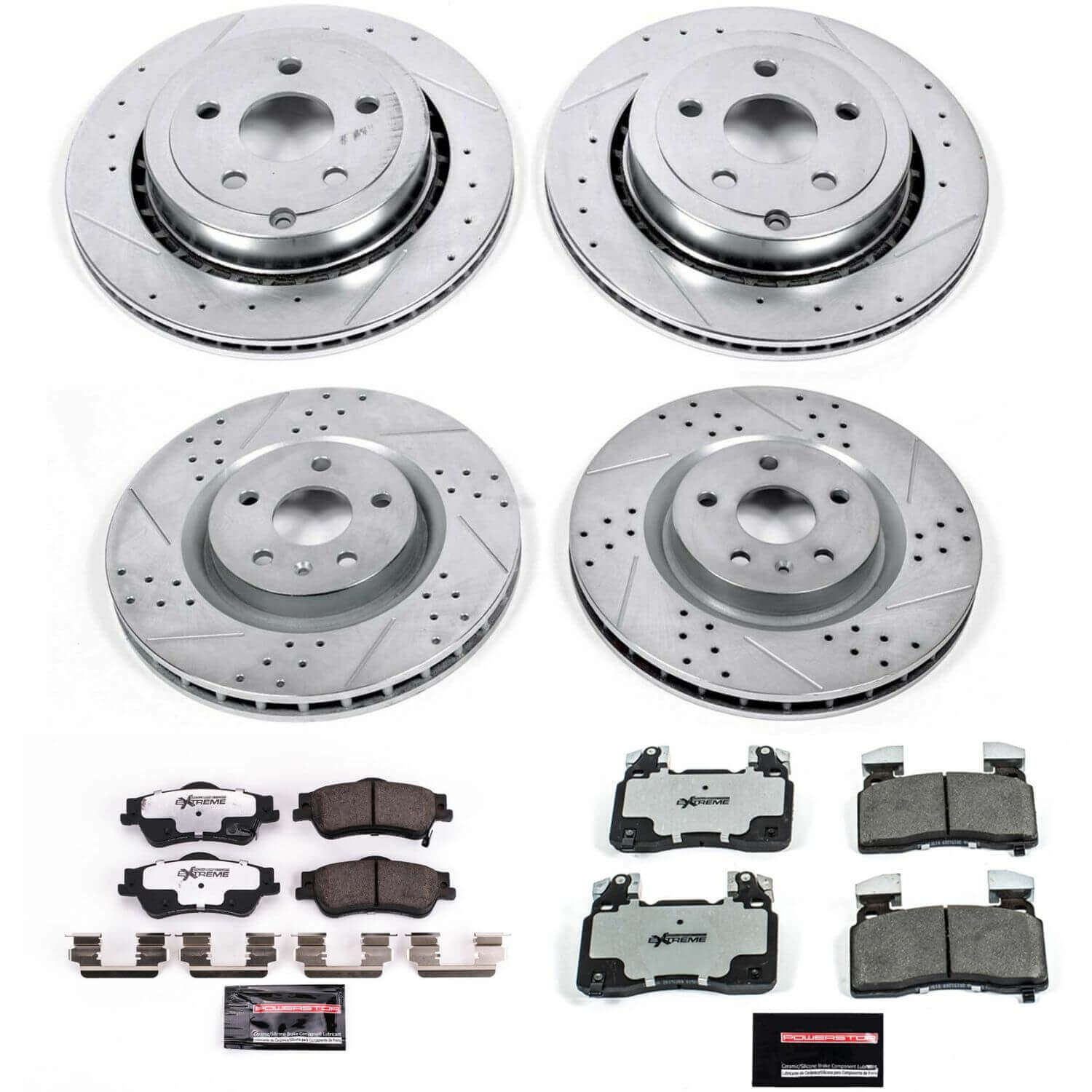 Power Stop K7005-26 Z26 Street Warrior 1-Click Front And Rear Brake Kit for 2014 Chevrolet SS product image