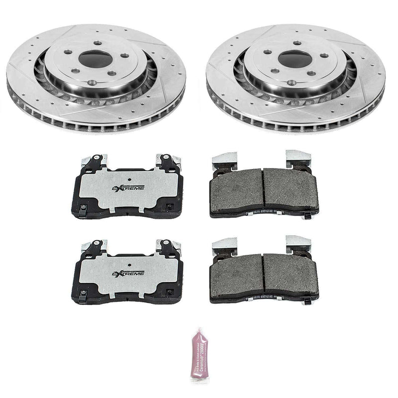 Power Stop K7007-26 Z26 Extreme Street Warrior 1-Click Brake Kit (Front) for 2014-2017 Chevrolet SS product image
