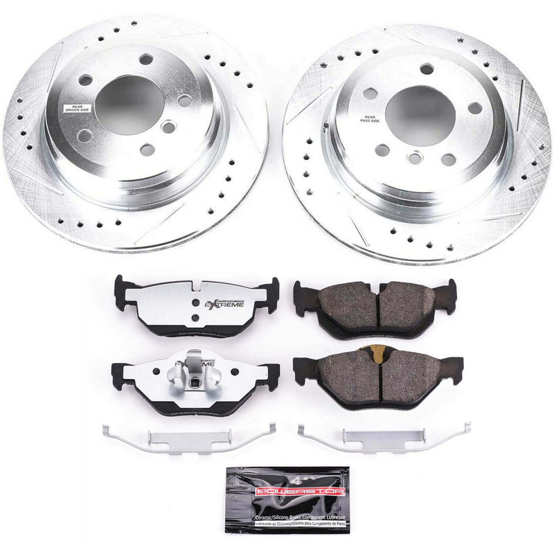 Power Stop K7008-26 Z26 Street Warrior 1-Click Rear Brake Kit for 2013-2015 BMW X1 SDRIVE28I XDRIVE28I product image