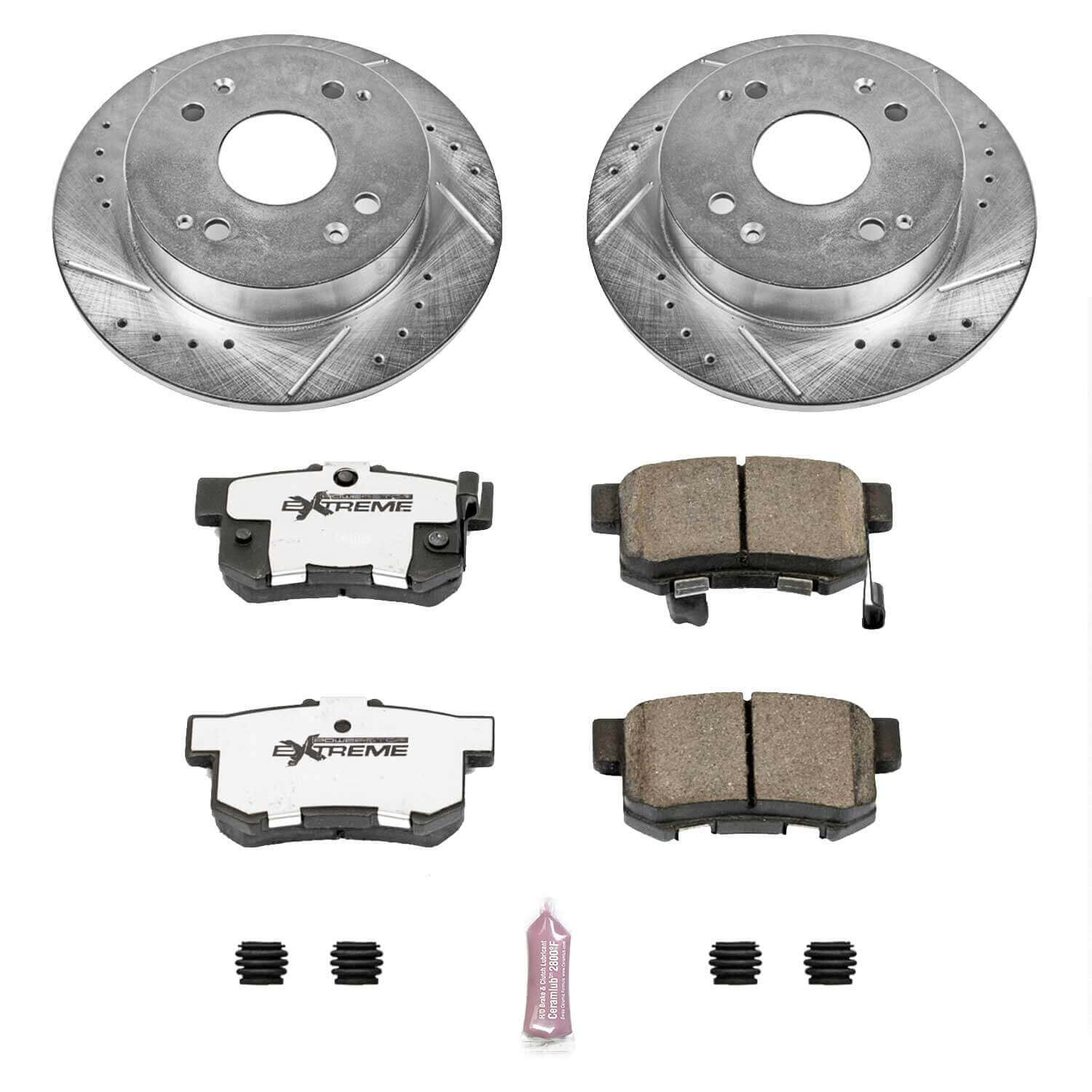 Power Stop K701-26 Z26 Extreme Street Warrior 1-Click Brake Kit (Rear) for 1991-1997 Acura Cl product image