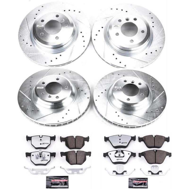 Power Stop K7021-26 - Z26 Street Warrior 1-Click Front And Rear Brake Kit vehicle fitment brake part