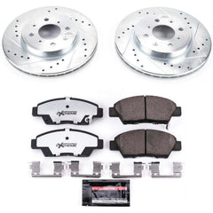 Power Stop K7032-26 Z26 Street Warrior 1-Click Front Brake Kit for 2015-2020 Honda Fit product image