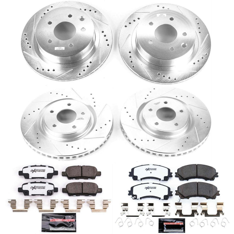 Power Stop K7033-26 Z26 Street Warrior 1-Click Front And Rear Brake Kit for 2014-2019 Nissan Rogue product image