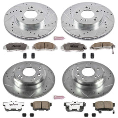 Power Stop K705-26 Z26 Extreme Street Warrior 1-Click Brake Kit (Front And Rear) for 1995-1999 Acura Rl product image