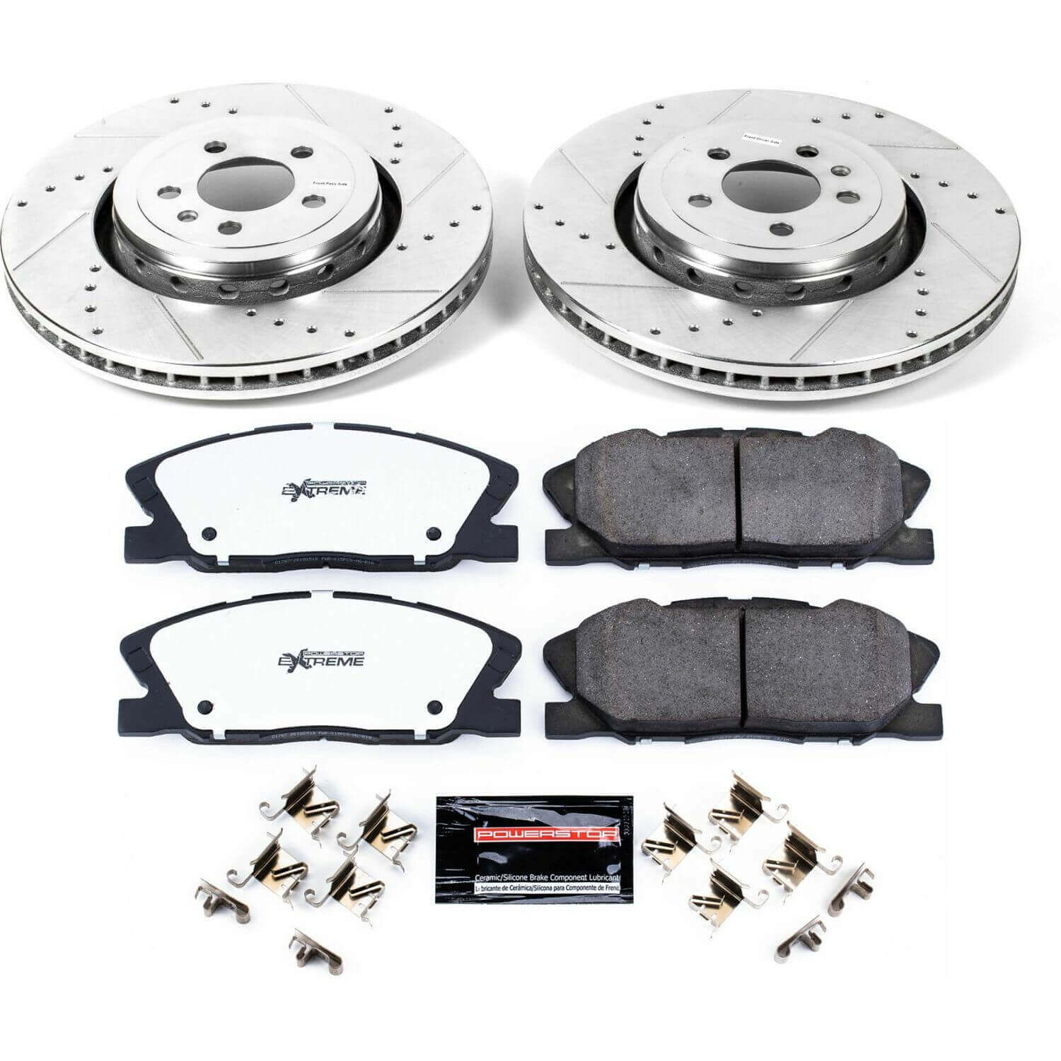 Power Stop K7050-26 Z26 Street Warrior 1-Click Front Brake Kit for 2014-2023 Dodge Charger Pursuit product image