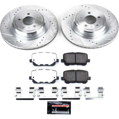 Power Stop K7052-26 Z26 Street Warrior 1-Click Rear Brake Kit for 2014-2023 Dodge Charger Pursuit product image
