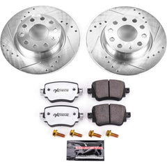 Power Stop K7053-26 Z26 Street Warrior 1-Click Rear Brake Kit for 2015-2021 Volkswagen Golf product image
