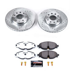 Power Stop K7080-26 Z26 Street Warrior 1-Click Front Brake Kit for 2015-2016 Audi A3 product image