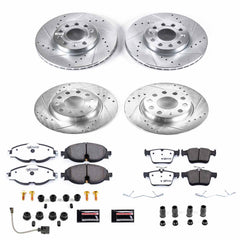 Power Stop K7111-26 Z26 Street Warrior 1-Click Front And Rear Brake Kit for 2015-2016 Audi A3 product image