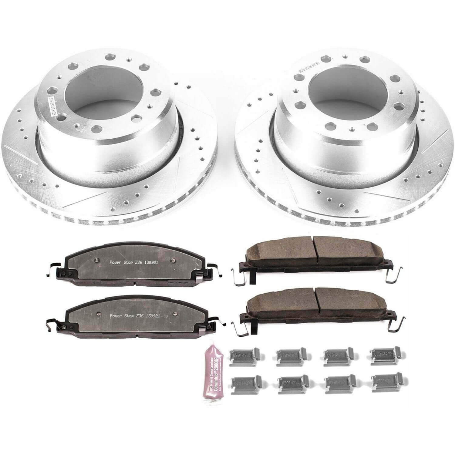 Power Stop K7131-36 Z36 Severe-Duty Truck And Tow 1-Click Rear Brake Kit for 2013-2018 Dodge RAM 3500 product image