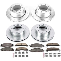 Power Stop K7141-36 Z36 Severe-Duty Truck And Tow 1-Click Front And Rear Brake Kit for 2013-2018 Dodge RAM 3500 product image