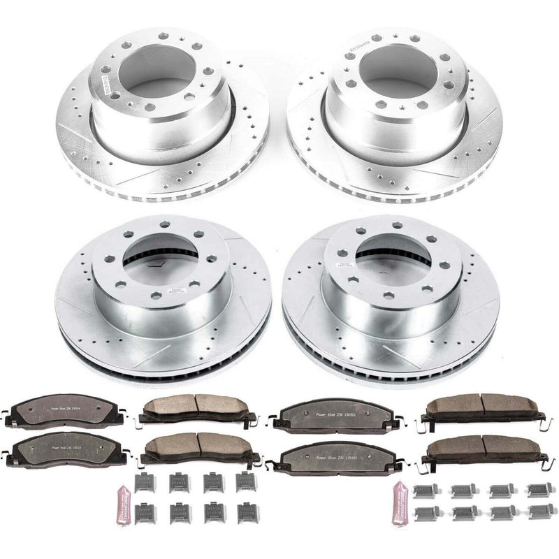 Power Stop K7141-36 Z36 Severe-Duty Truck And Tow 1-Click Front And Rear Brake Kit for 2013-2018 Dodge RAM 3500 product image