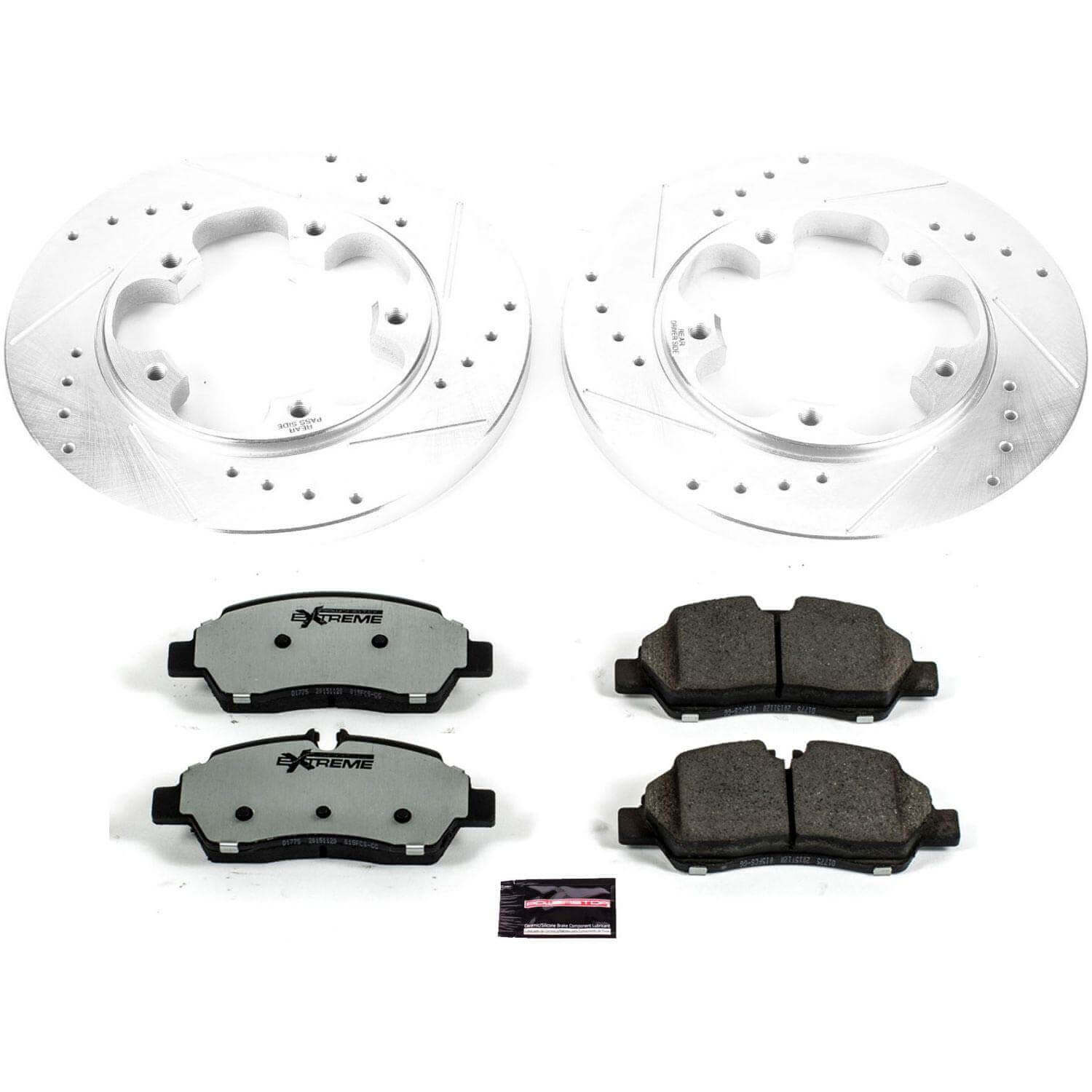 Power Stop K7145-36 Z36 Severe-Duty Truck And Tow 1-Click Drilled And Slotted Rear Brake Kit for 2015-2019 Ford TRANSIT-150 product image