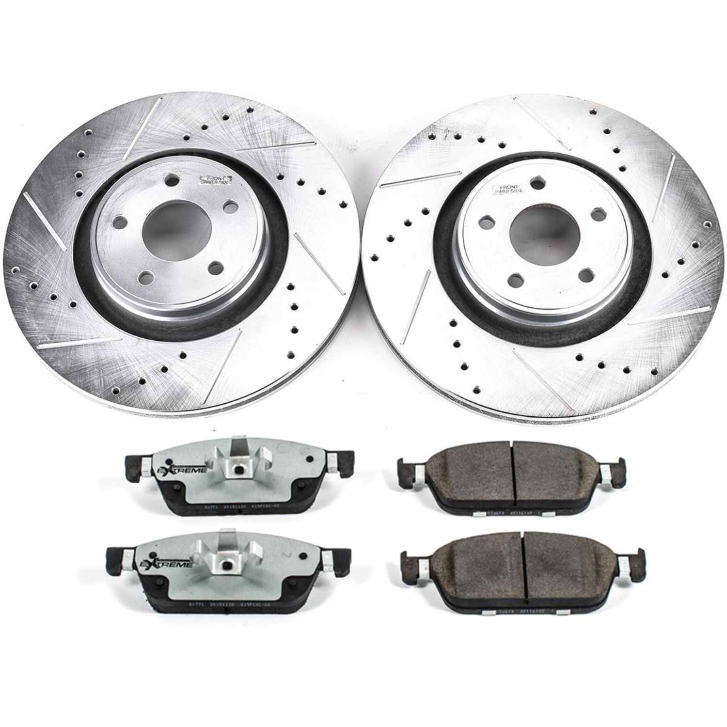 Power Stop K7147-26 Z26 Street Warrior 1-Click Front Brake Kit for 2014-2019 Ford Focus St product image