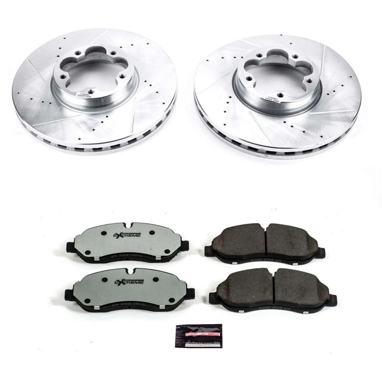 Power Stop K7148-36 Z36 Severe-Duty Truck And Tow 1-Click Drilled And Slotted Front Brake Kit for 2015-2019 Ford TRANSIT-350 Hd product image