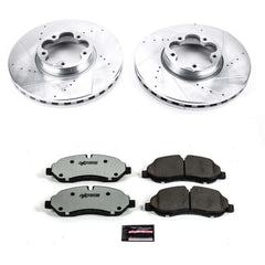 Power Stop K7148-36 Z36 Severe-Duty Truck And Tow 1-Click Drilled And Slotted Front Brake Kit for 2015-2019 Ford TRANSIT-350 Hd product image