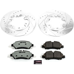 Power Stop K7149-36 Z36 Severe-Duty Truck And Tow 1-Click Drilled And Slotted Rear Brake Kit for 2015-2019 Ford TRANSIT-350 Hd product image
