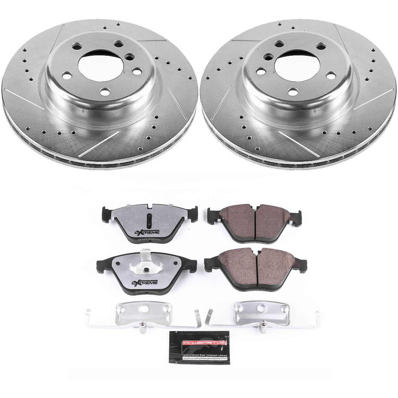 Power Stop K7163-26 Z26 Street Warrior 1-Click Front Brake Kit for 2014-2016 BMW 528I product image