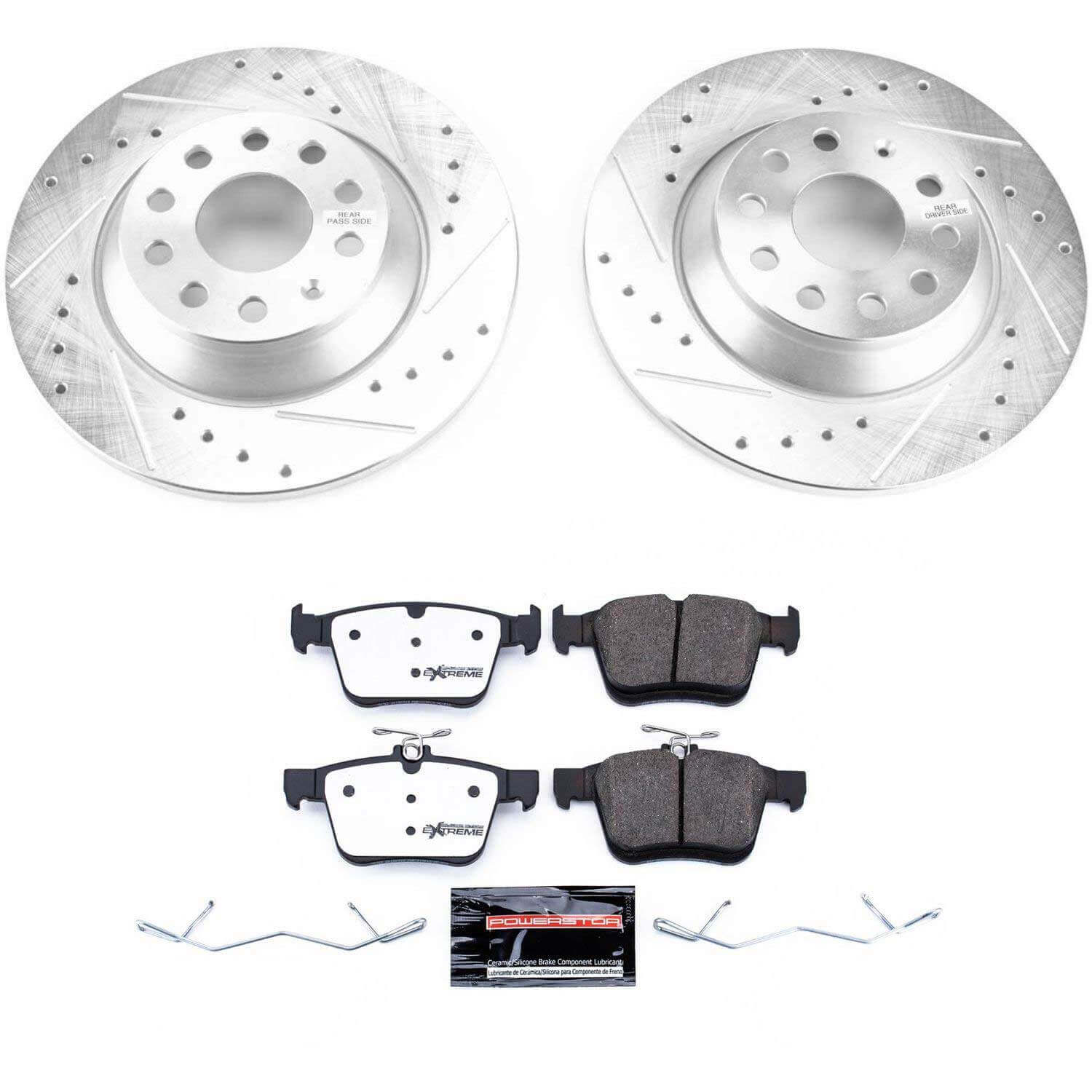 Power Stop K7176-26 Z26 Street Warrior 1-Click Rear Brake Kit for 2022-2025 Audi Q3 product image