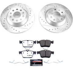 Power Stop K7176-26 Z26 Street Warrior 1-Click Rear Brake Kit for 2022-2025 Audi Q3 product image