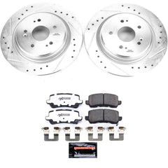 Power Stop K7216-26 Z26 Street Warrior 1-Click Rear Brake Kit for 2015-2020 Acura Tlx product image