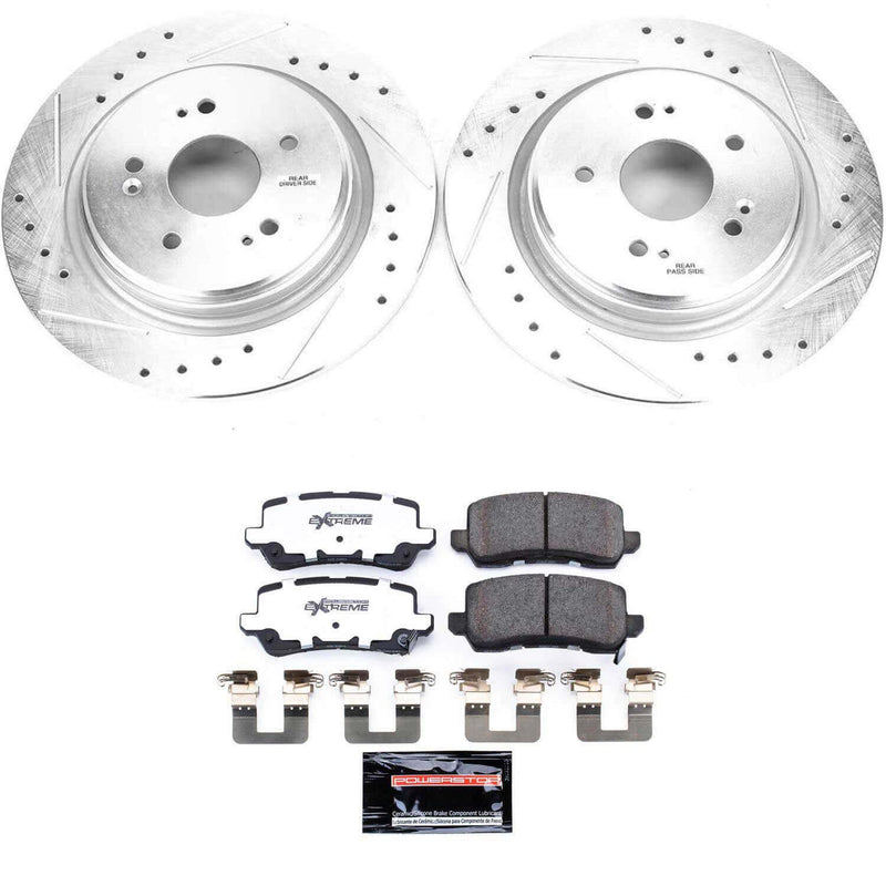Power Stop K7216-26 Z26 Street Warrior 1-Click Rear Brake Kit for 2015-2020 Acura Tlx product image