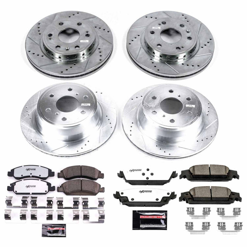 Power Stop K7225-36 Z36 Severe-Duty Truck And Tow 1-Click Front And Rear Brake Kit for 2015-2020 Chevrolet Tahoe Ppv Ssv product image