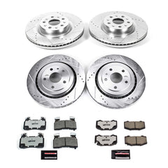 Power Stop K7226-26 Z26 Street Warrior 1-Click Front And Rear Brake Kit for 2016-2023 Chevrolet Camaro product image