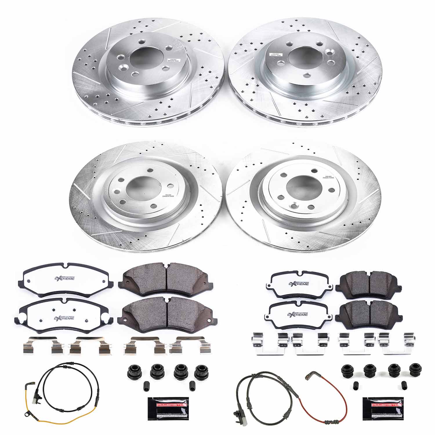 Power Stop K7260-36 Z36 Severe-Duty Truck And Tow 1-Click Front And Rear Brake Kit for 2017 Land Rover Discovery product image