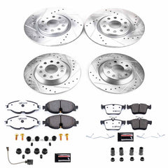 Power Stop K7278-26 Z26 Street Warrior 1-Click Front And Rear Brake Kit for 2016-2018 Audi Tt Quattro Base product image