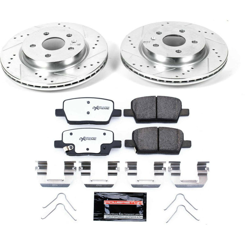 Power Stop K7289-26 Z26 Street Warrior 1-Click Rear Brake Kit for 2016-2019 Cadillac CT6 product image