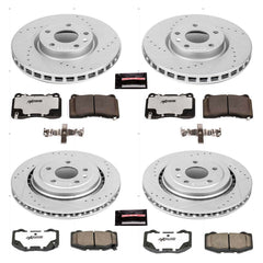 Power Stop K7291-26 Z26 Street Warrior 1-Click Front And Rear Brake Kit for 2017-2019 Chevrolet Corvette Stingray product image