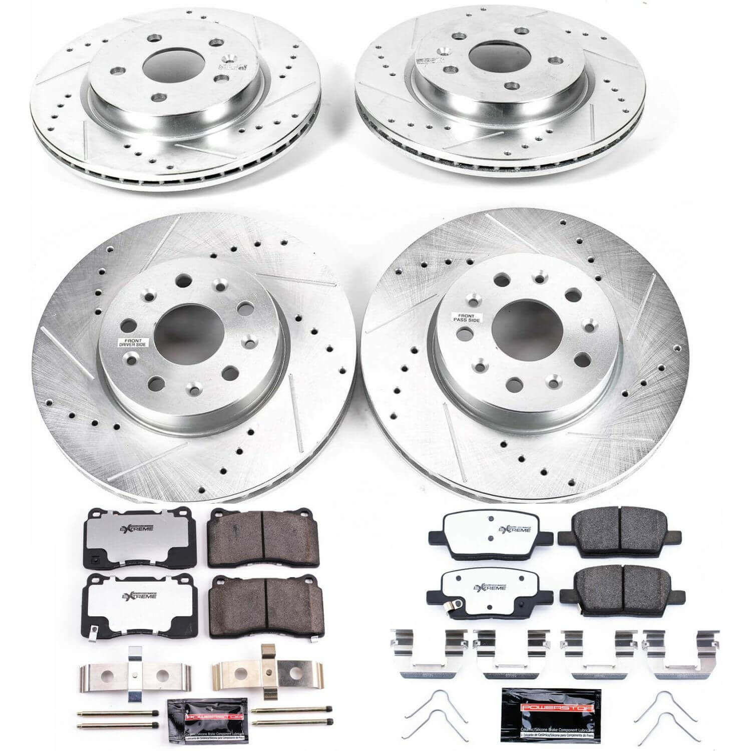 Power Stop K7293-26 Z26 Street Warrior 1-Click Front And Rear Brake Kit for 2016 Chevrolet Camaro LT product image
