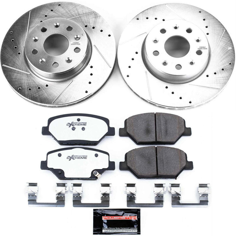 Power Stop K7295-26 Z26 Street Warrior 1-Click Front Brake Kit for 2016 Chevrolet Camaro LT product image