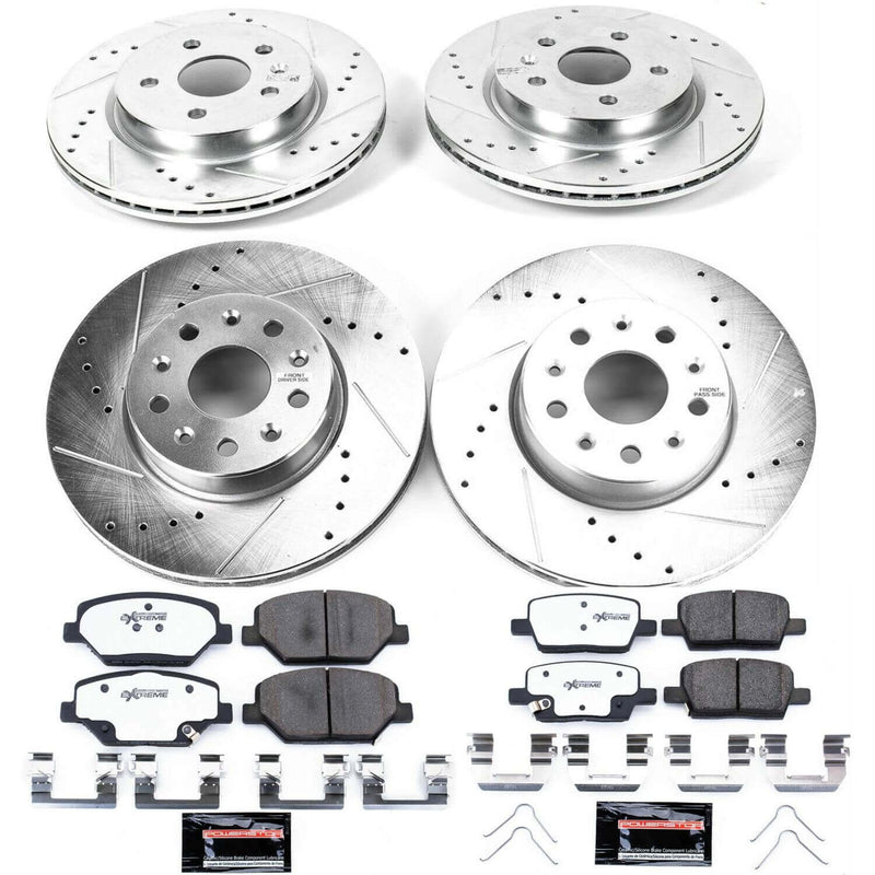 Power Stop K7296-26 Z26 Street Warrior 1-Click Front And Rear Brake Kit for 2016 Chevrolet Camaro LT product image