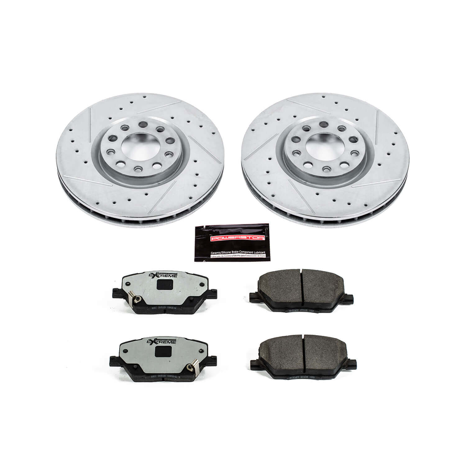 Power Stop K7299-36 Z36 Severe-Duty Truck And Tow 1-Click Drilled And Slotted Front Brake Kit for 2015-2023 Fiat 500X product image