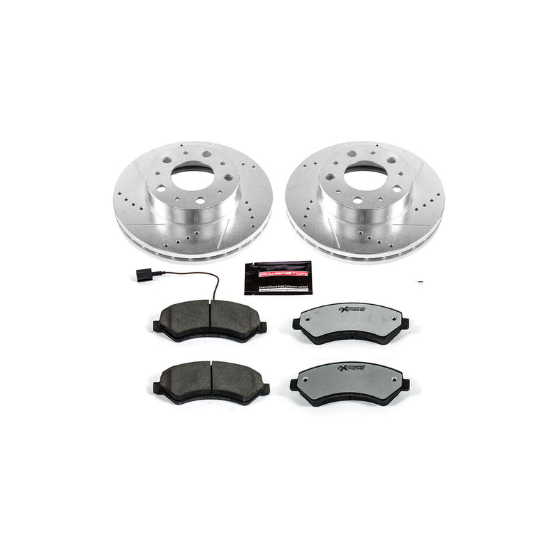 Power Stop K7306-36 Z36 Severe-Duty Truck And Tow 1-Click Drilled And Slotted Front Brake Kit for 2014-2021 Dodge RAM Promaster 1500 product image